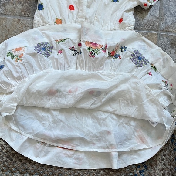 Anthropologie x The Somerset Embroidered Mini Dress Size Medium NWT - Picture 12 of 14